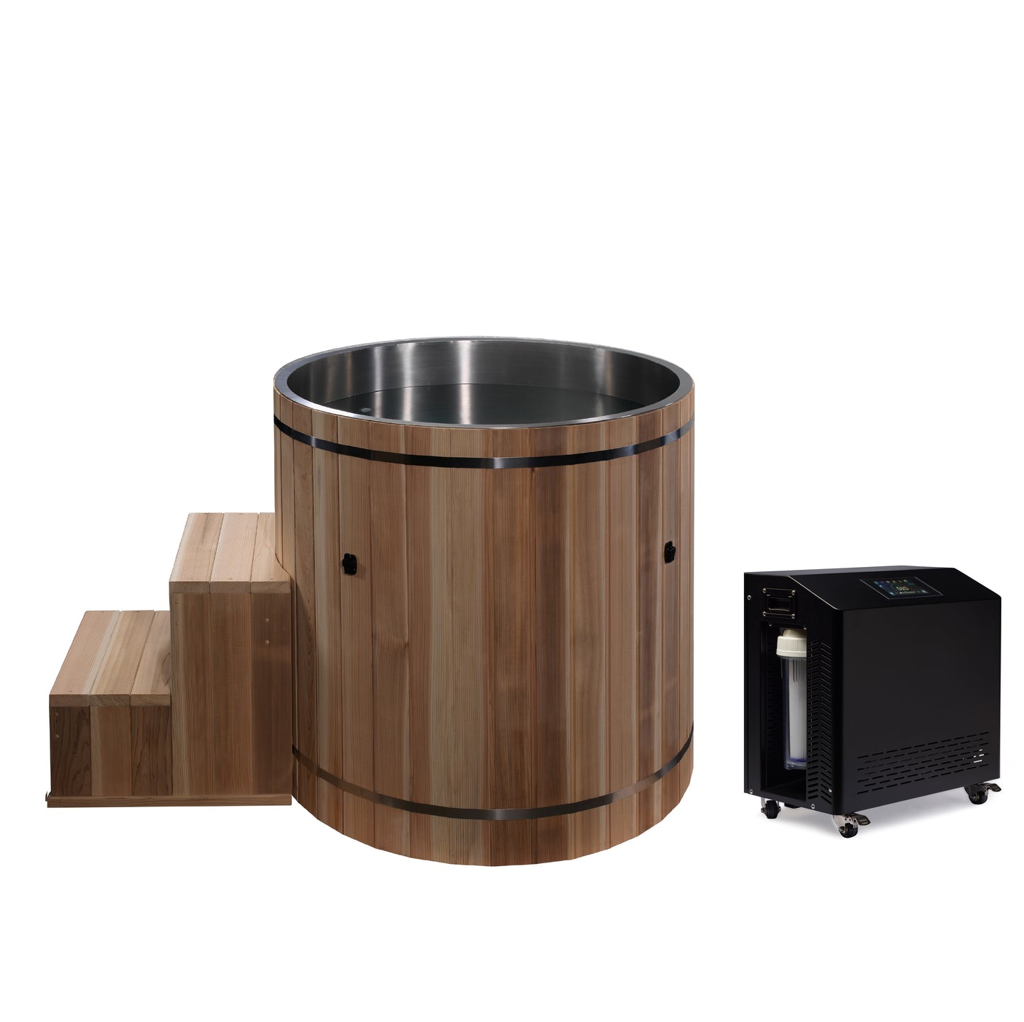 Dynamic Cold Therapy Barrel - 316 Ultra Stainless Steel with Pacific Cedar Exterior