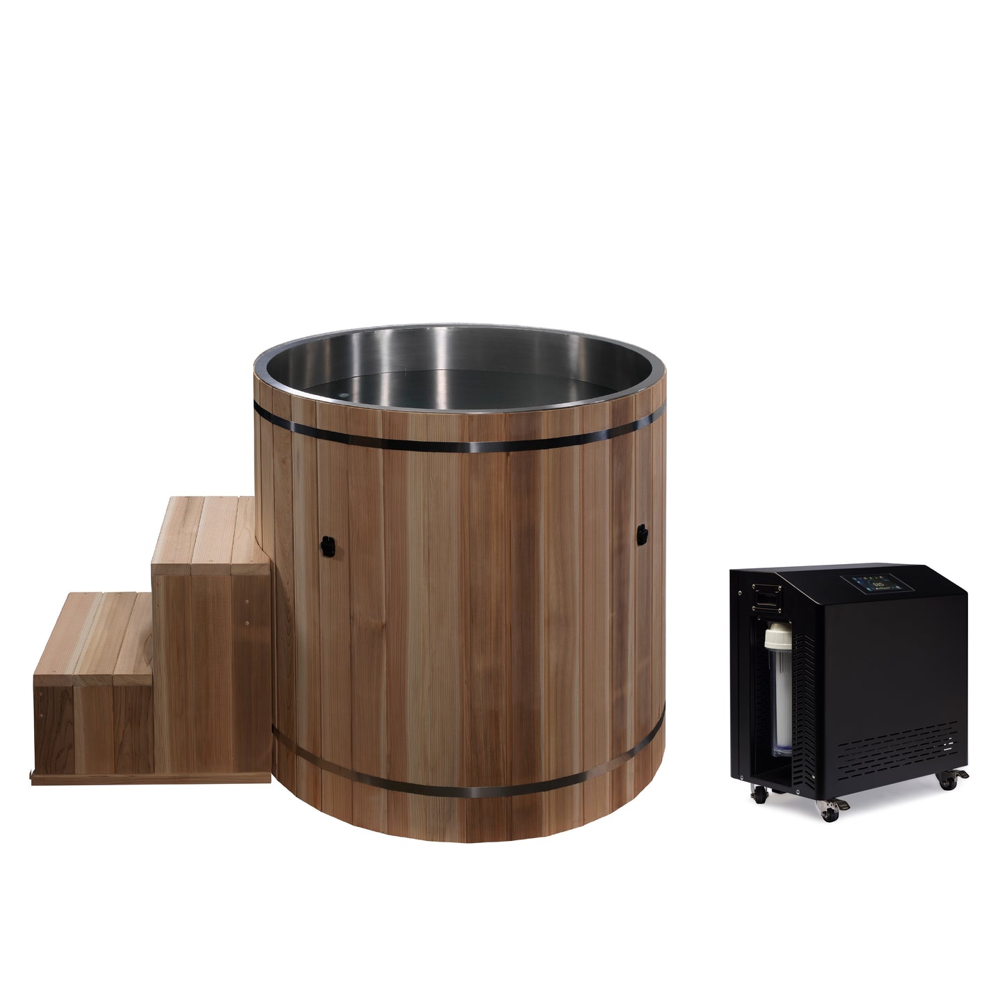 Dynamic Cold Therapy Barrel - 316 Ultra Stainless Steel with Pacific Cedar Exterior