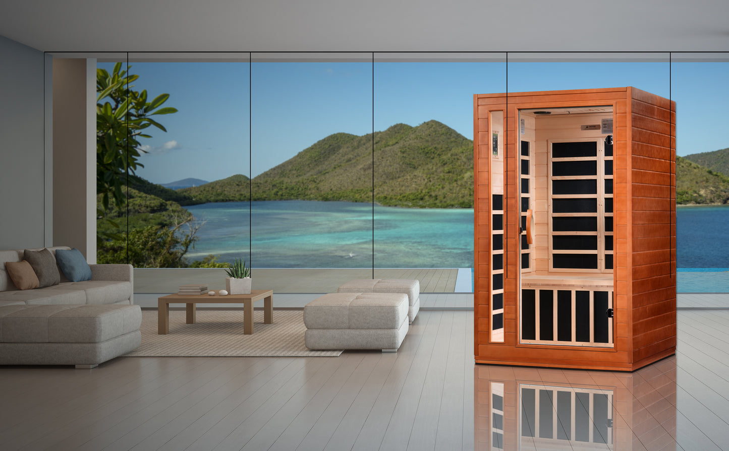 Dynamic Cordoba 2 person Low EMF FAR Infrared Sauna