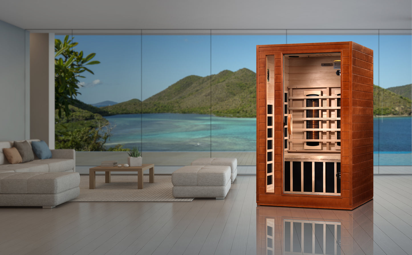 Dynamic Cardoba 2 person Full Spectrum Near Zero EMF FAR Infrared Sauna