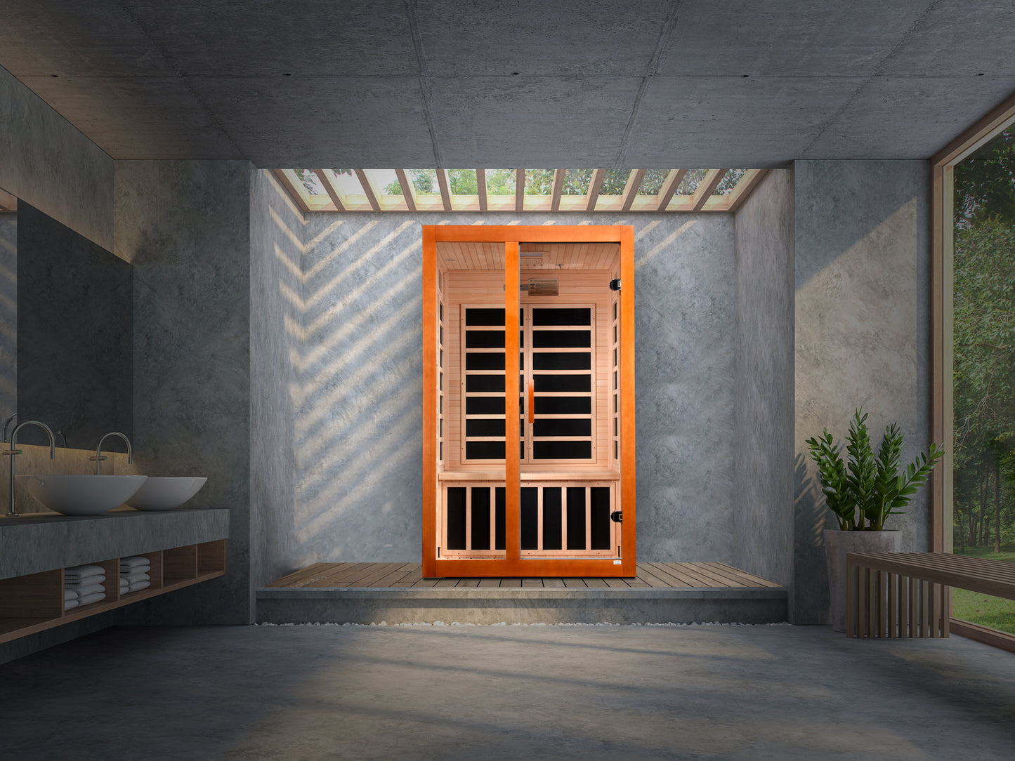 Elite Dynamic Santiago 2 person Ultra Low EMF FAR Infrared Sauna