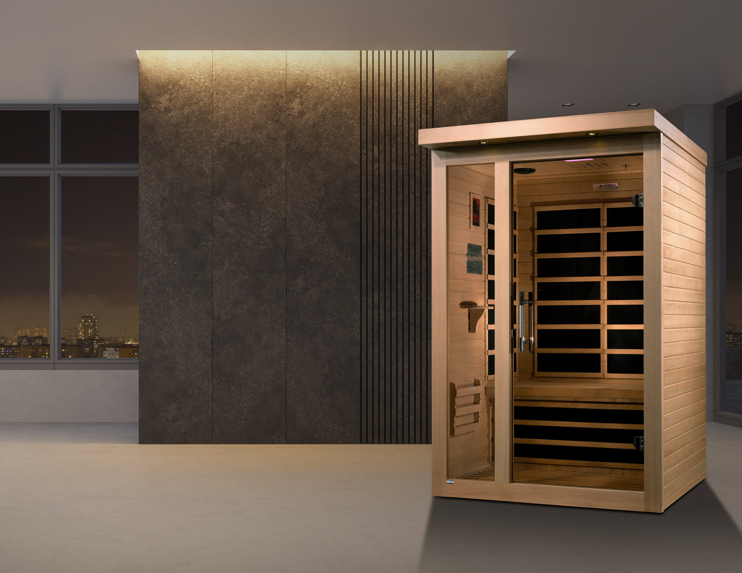 Dynamic Llumeneres 2 person Ultra Low EMF FAR Infrared Sauna
