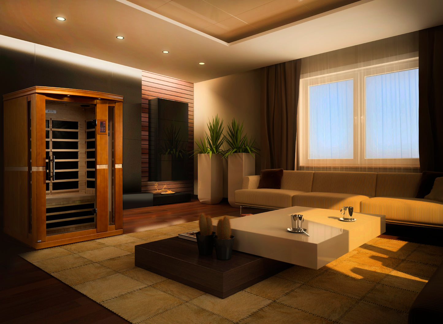 Dynamic Vittoria 2 person Low EMF FAR Infrared Sauna