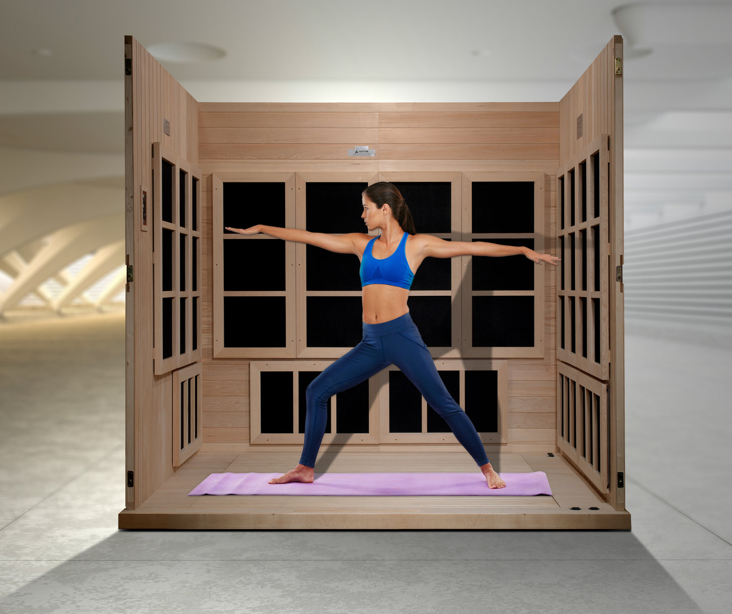 Golden Designs Catalonia 8 person PureTech™ Near Zero EMF FAR Infrared Sauna