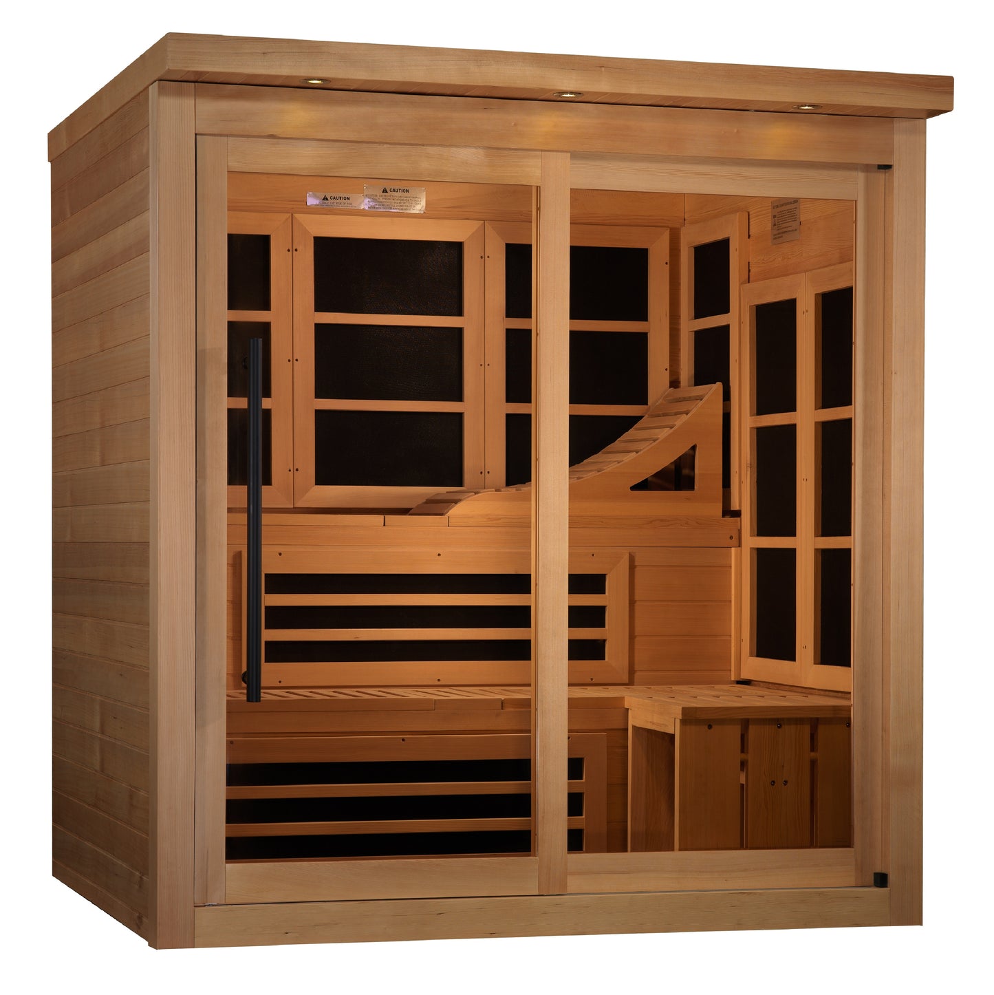 Golden Designs Monaco Limited Edition 6 person PureTech Near Zero EMF FAR Infrared Sauna