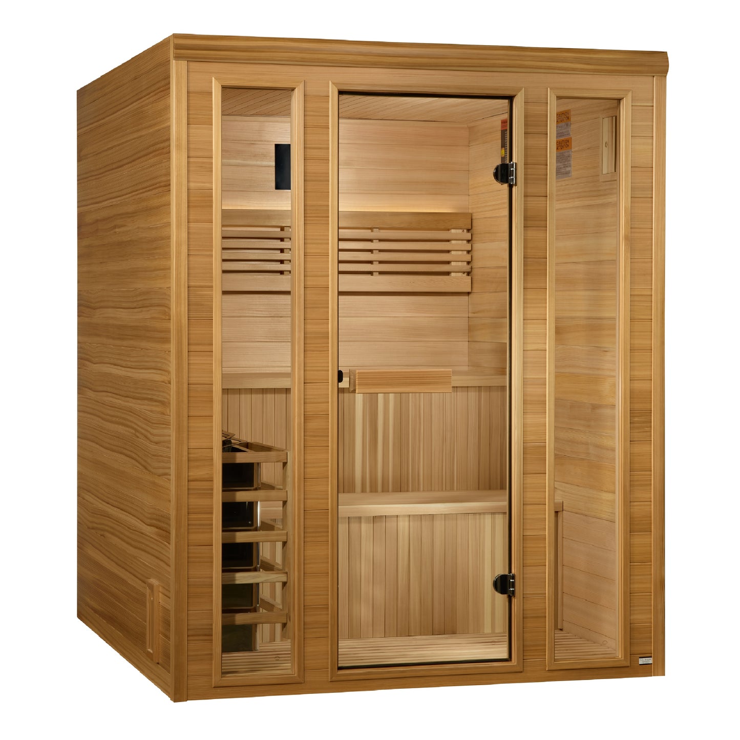 Golden Designs 2025 "Engelberg Edition" 4 to 6 person Traditional Steam Sauna - Pacific Premium Clear Cedar