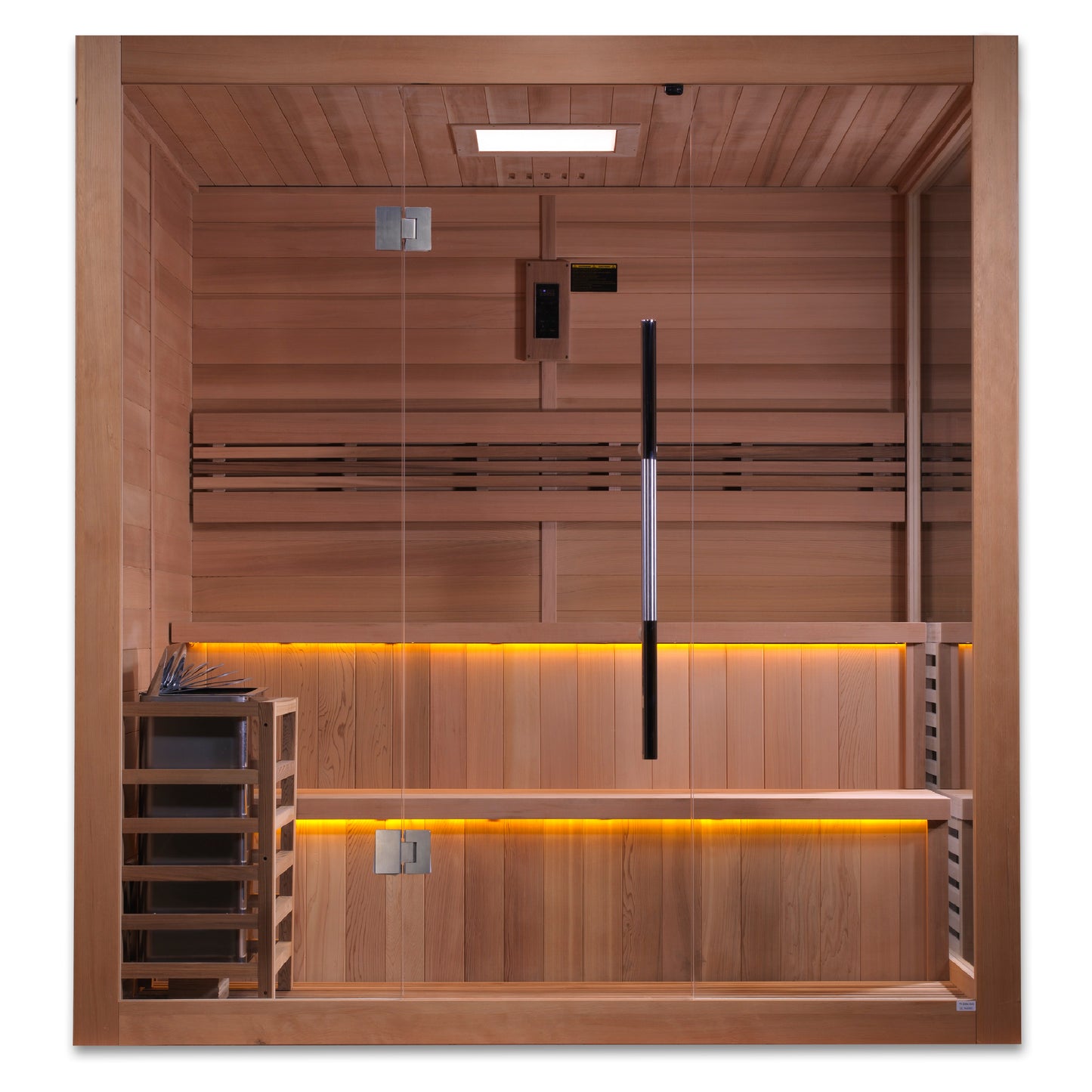 Golden Designs "Kuusamo Edition" 6 person Indoor Traditional Sauna - Canadian Red Cedar Interior