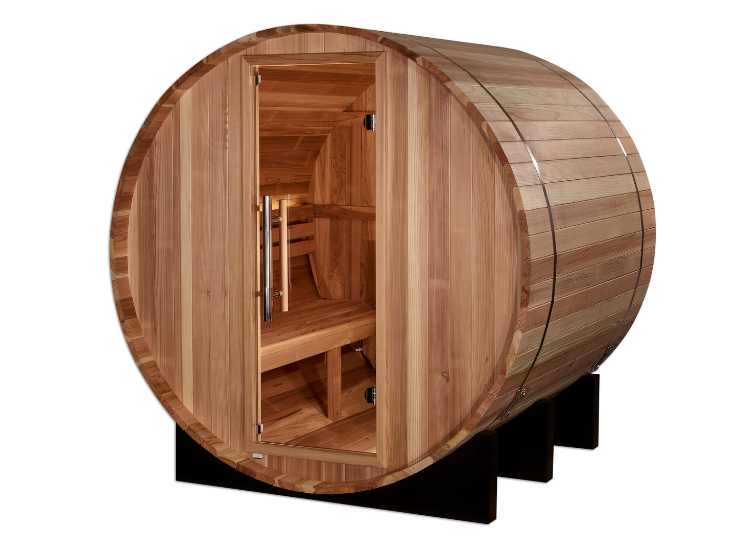 Golden Designs "St. Moritz" 2 person Barrel Traditional Sauna - Pacific Cedar