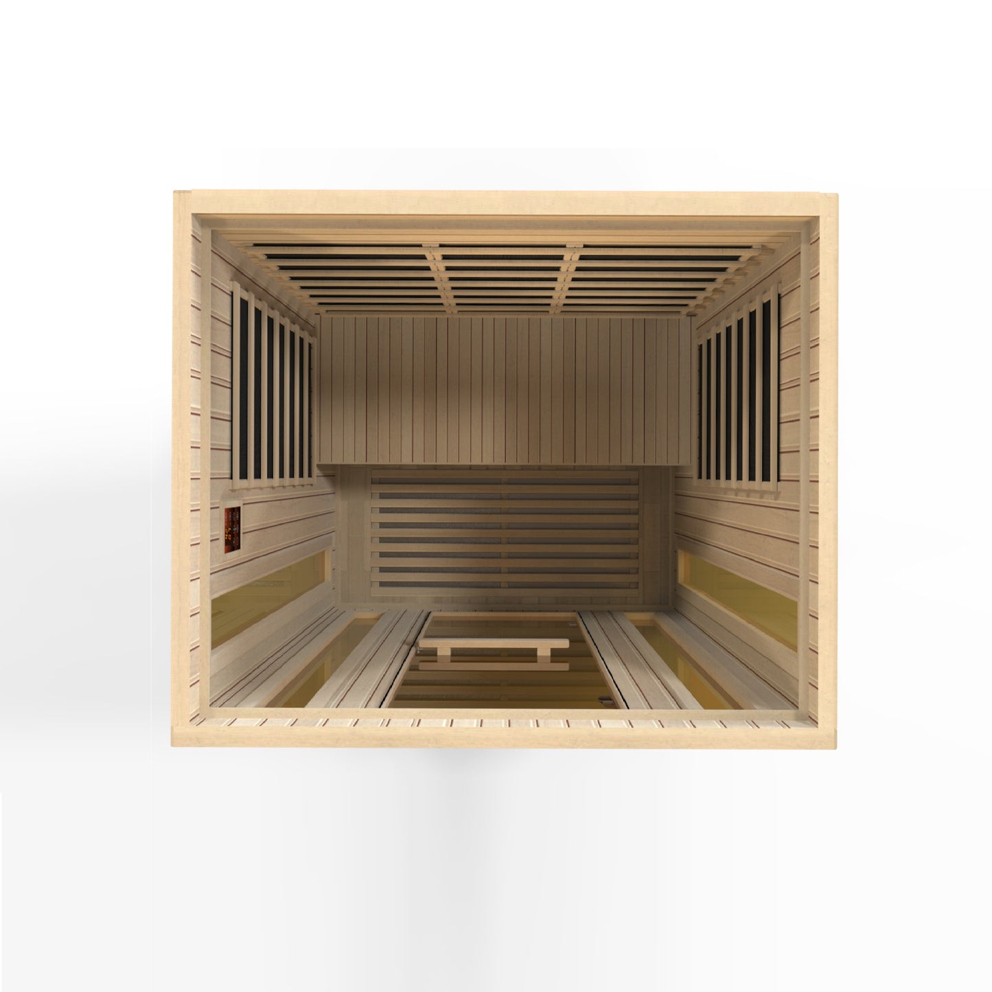 Maxxus "Trinity" Dual Tech 3 person Low EMF FAR Infrared Sauna Canadian Hemlock