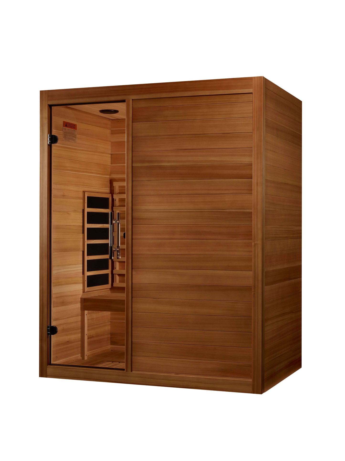 Maxxus S-Line Yoga 3-Person Full Spectrum Near Zero EMF Infrared Sauna (Pacific Cedar)