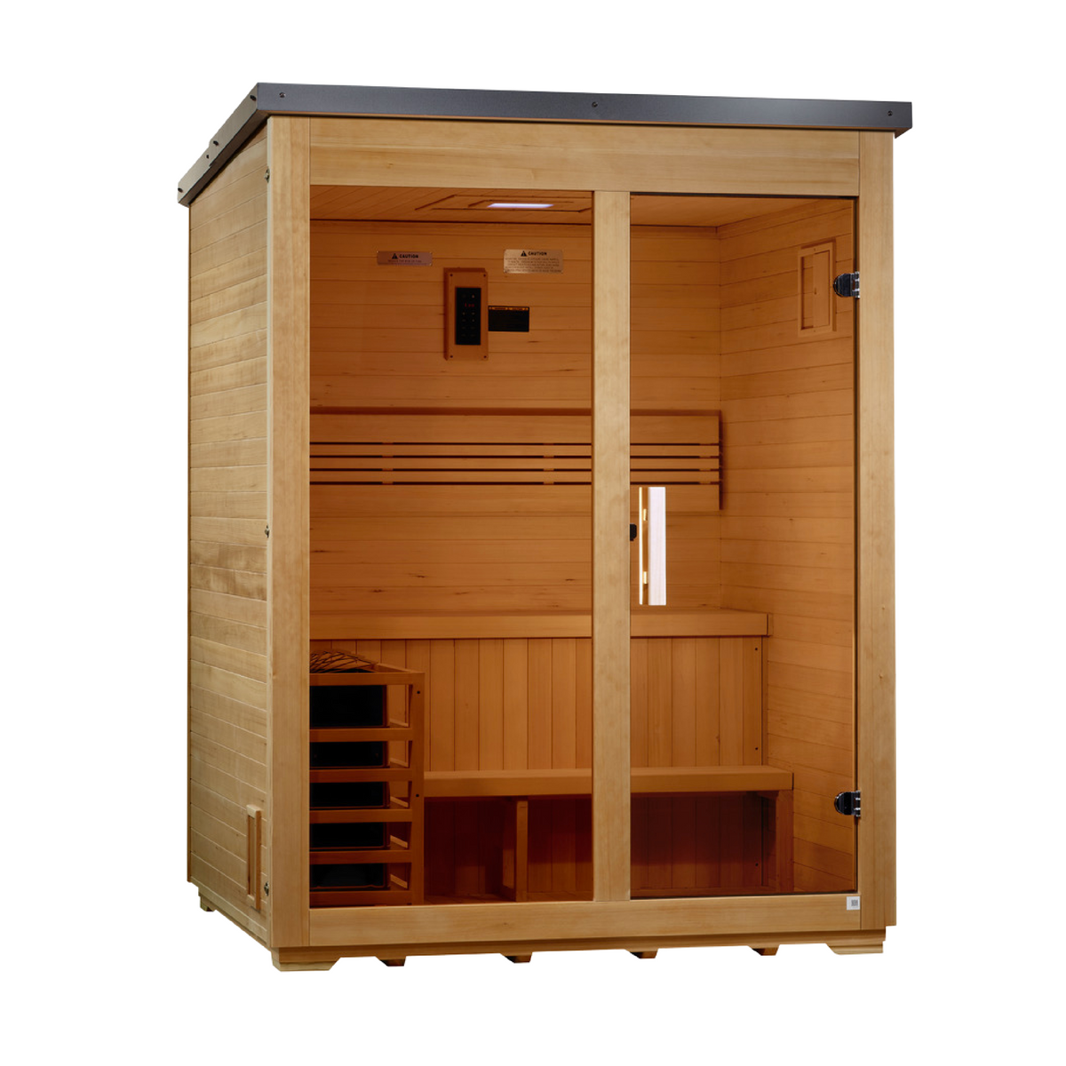 Golden Designs Arlberg GDI-8003-01 outdoor sauna right angle