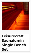 Leisurecraft Saunalumin Single Bench Set