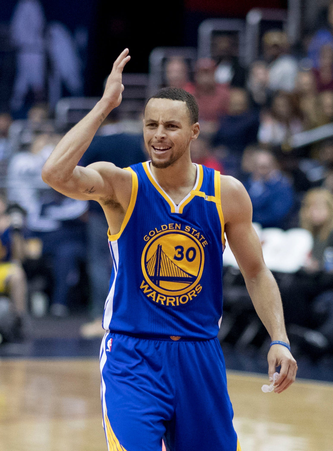 Stephen Curry during a Golden State Warriors basketball game