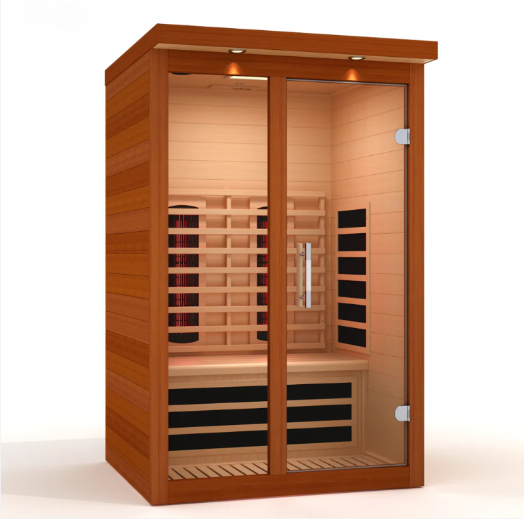 ***New 2026 Model*** Dynamic Llumeneres Full Spectrum 2-Person Near Zero EMF Infrared Sauna (Canadian Hemlock)