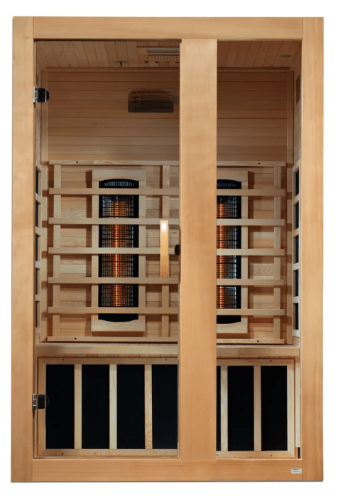 ***New 2026 Model*** Dynamic Serena Full Spectrum 2-Person Near Zero EMF Infrared Sauna (Canadian Hemlock)