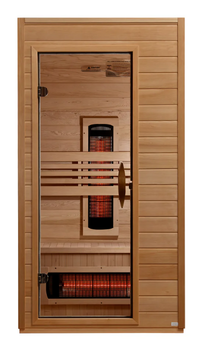 ***New 2026 Model*** Dynamic Martin Full Spectrum 1–2 Person Near Zero EMF Infrared Sauna (Canadian Hemlock)