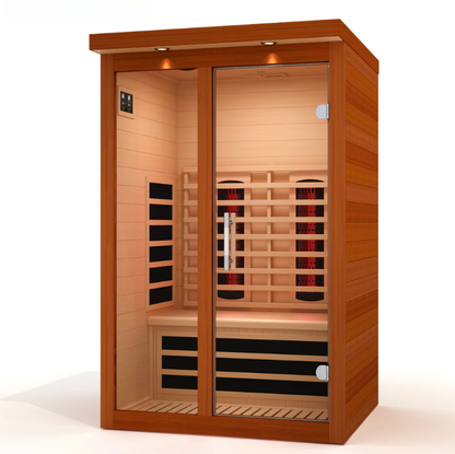 ***New 2026 Model*** Dynamic Llumeneres Full Spectrum 2-Person Near Zero EMF Infrared Sauna (Canadian Hemlock)