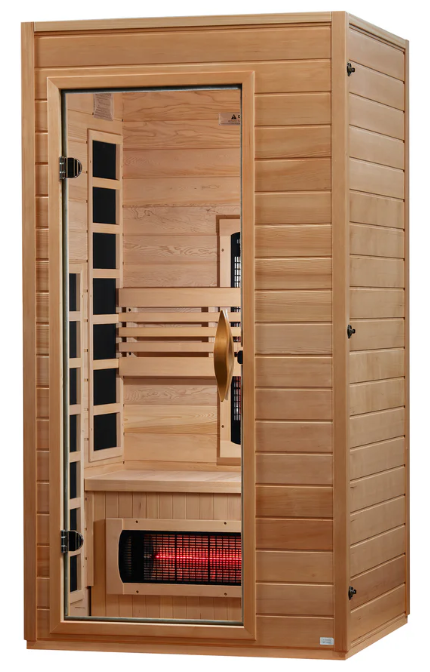 ***New 2026 Model*** Dynamic Martin Full Spectrum 1–2 Person Near Zero EMF Infrared Sauna (Canadian Hemlock)