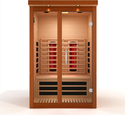 ***New 2026 Model*** Dynamic Llumeneres Full Spectrum 2-Person Near Zero EMF Infrared Sauna (Canadian Hemlock)
