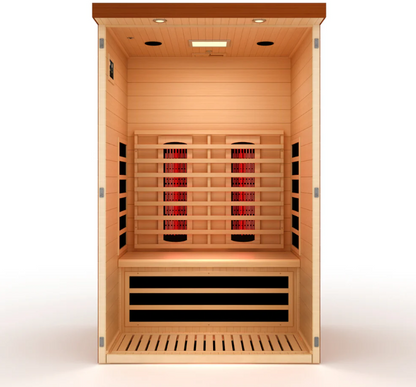 ***New 2026 Model*** Dynamic Llumeneres Full Spectrum 2-Person Near Zero EMF Infrared Sauna (Canadian Hemlock)