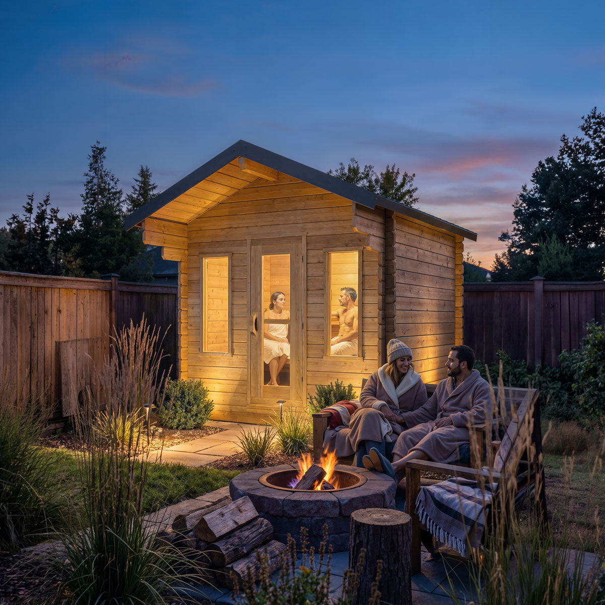 Leisurecraft Canadian Timber Palmer Cabin Sauna — manufacturer photo 1