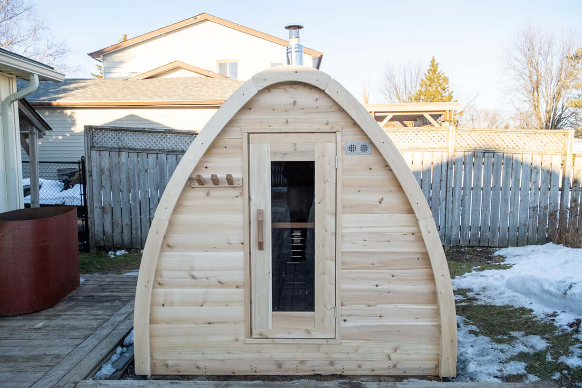 Leisurecraft Canadian Timber MiniPOD 4-Person Sauna