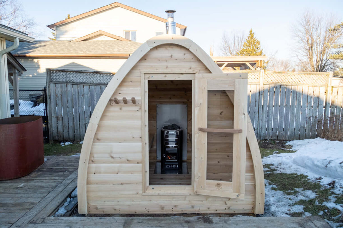 Leisurecraft Canadian Timber MiniPOD 4-Person Sauna
