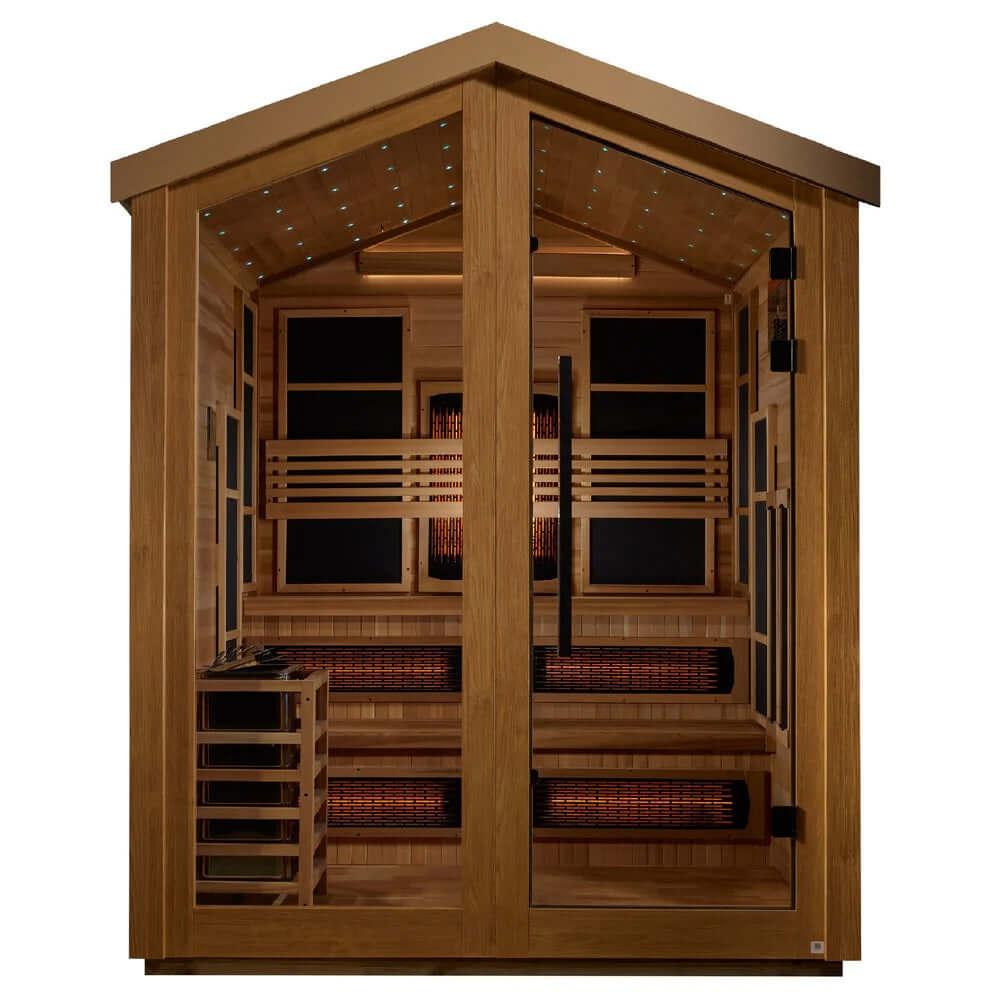 Golden Designs Kaskinen Canadian Red Cedar sauna interior