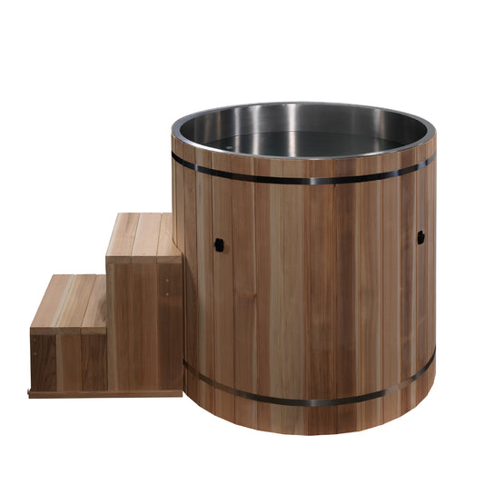Dynamic Cold Therapy Barrel - 316 Ultra Stainless Steel with Pacific Cedar Exterior