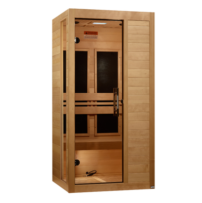***New 2026 Model***  Dynamic Veneto Elite 1–2 Person Ultra Low EMF FAR Infrared Sauna (Canadian Hemlock)