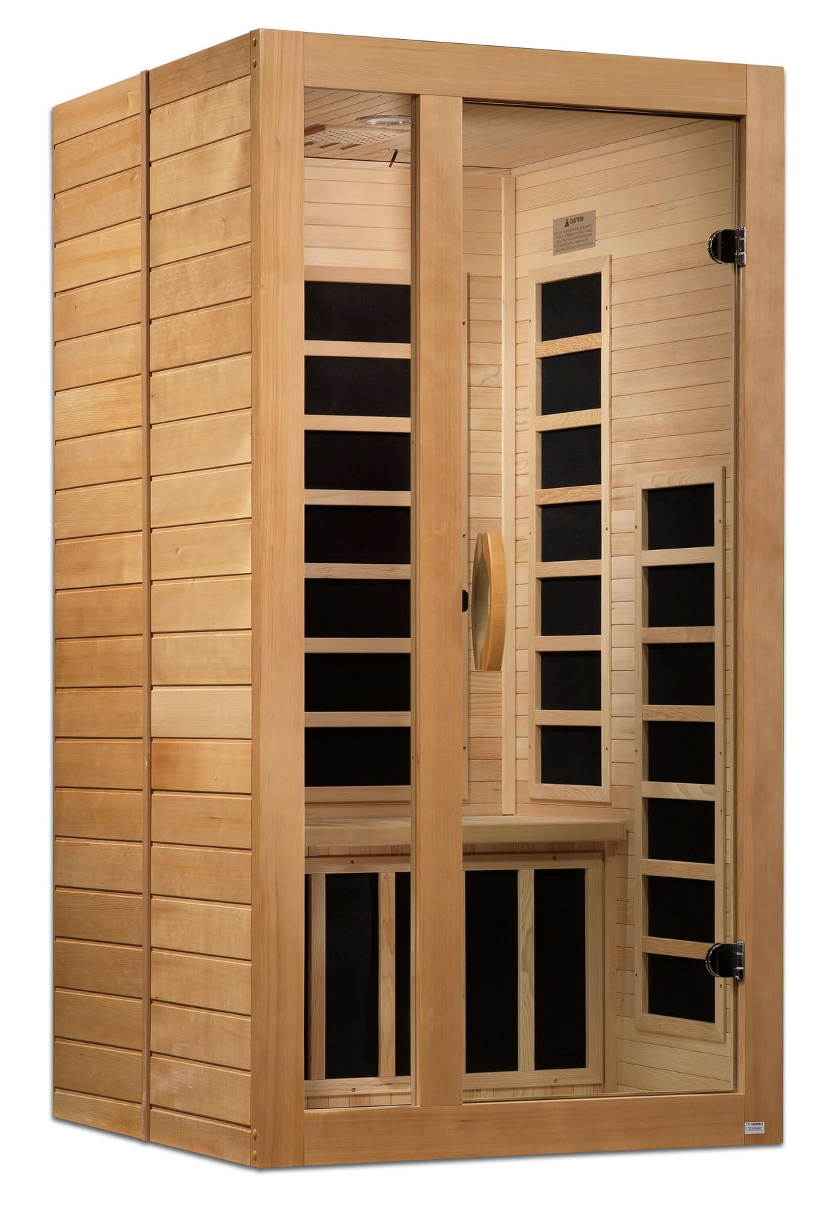 ***New 2026 Model*** Dynamic Gracia Full Spectrum 1–2 Person Near Zero EMF Infrared Sauna (Canadian Hemlock)