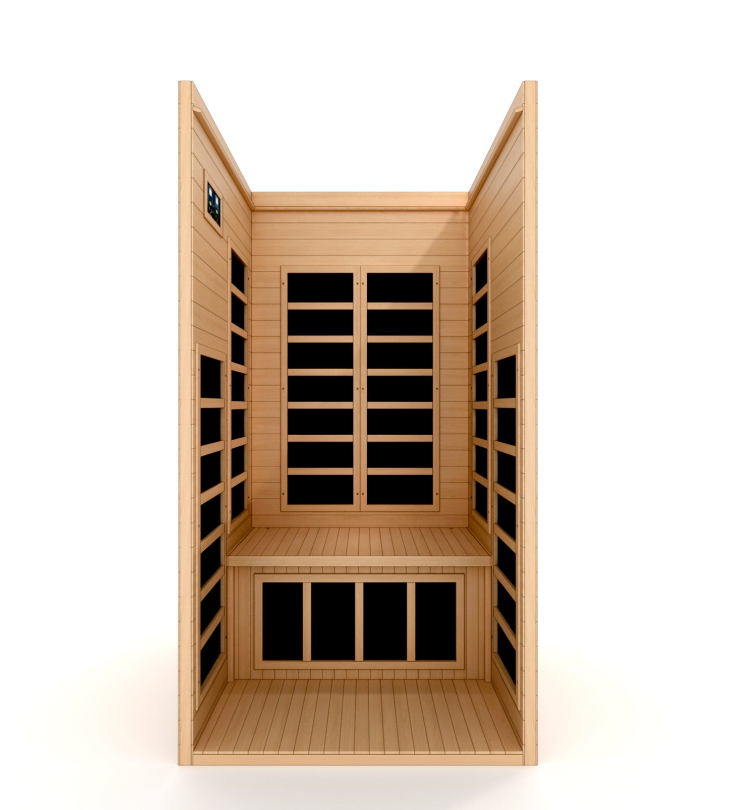 ***New 2026 Model*** Dynamic Gracia Full Spectrum 1–2 Person Near Zero EMF Infrared Sauna (Canadian Hemlock)