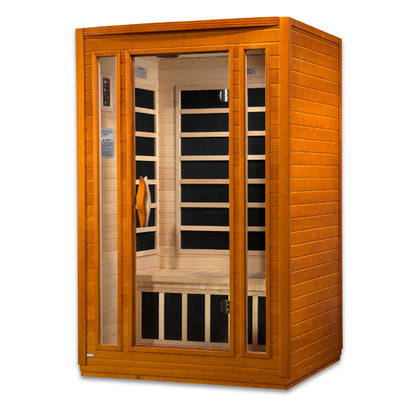 DYN-6206-01 Elite Dynamic San Marino Elite 2 person Ultra Low EMF FAR Infrared Sauna