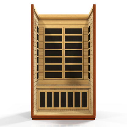 DYN-6206-01 Elite Dynamic San Marino Elite 2 person Ultra Low EMF FAR Infrared Sauna