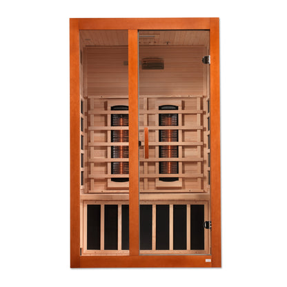 DYN-6209-03 FS Dynamic Santiago 2 person Full Spectrum Near Zero EMF FAR Infrared Sauna