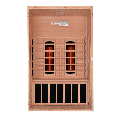 DYN-6209-03 FS Dynamic Santiago 2 person Full Spectrum Near Zero EMF FAR Infrared Sauna