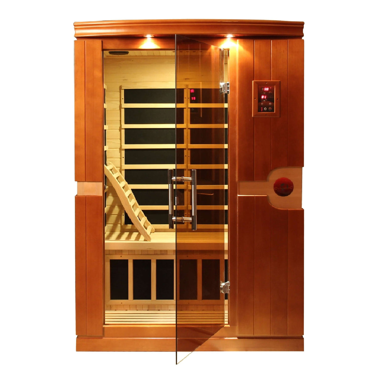 Dynamic Venice Canadian Hemlock infrared sauna interior