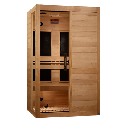 ***New 2026 Model*** Dynamic Lucca 2-Person Low EMF FAR Infrared Sauna (Canadian Hemlock)
