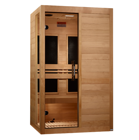 ***New 2026 Model*** Dynamic Lucca 2-Person Low EMF FAR Infrared Sauna (Canadian Hemlock)