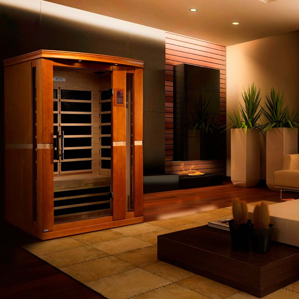 Dynamic Vittoria Elite 2-Person Ultra Low EMF FAR Infrared Sauna (Canadian Hemlock)