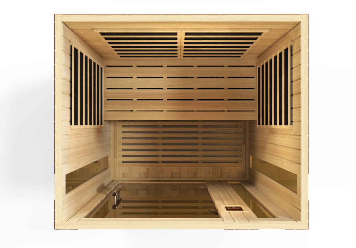 Dynamic Vittoria Elite 2-Person Ultra Low EMF FAR Infrared Sauna (Canadian Hemlock)