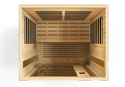 Dynamic Vittoria Elite 2-Person Ultra Low EMF FAR Infrared Sauna (Canadian Hemlock)