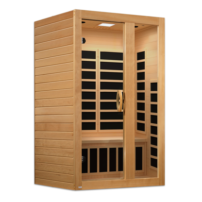 ***New 2026 Model*** Dynamic Serena Elite 2-Person Ultra Low EMF FAR Infrared Sauna (Canadian Hemlock)