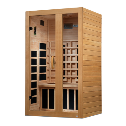 ***New 2026 Model*** Dynamic Serena Full Spectrum 2-Person Near Zero EMF Infrared Sauna (Canadian Hemlock)