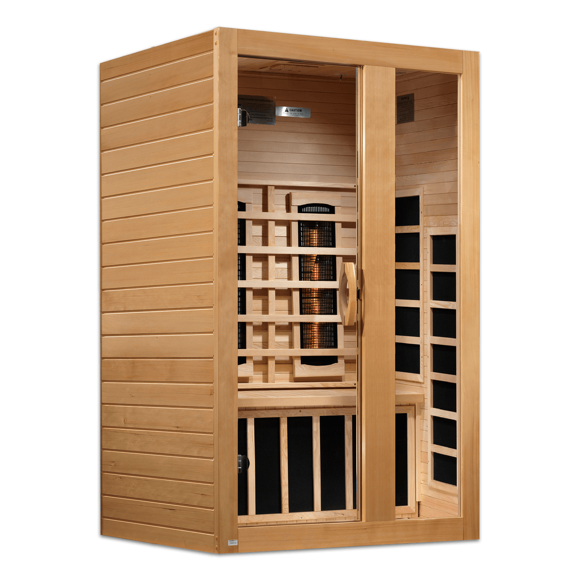 ***New 2026 Model*** Dynamic Serena Full Spectrum 2-Person Near Zero EMF Infrared Sauna (Canadian Hemlock)