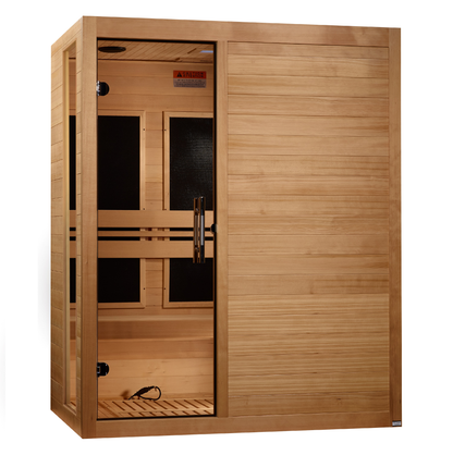 ***New 2026 Model*** Dynamic Toscana 3-Person Low EMF FAR Infrared Sauna (Canadian Hemlock)