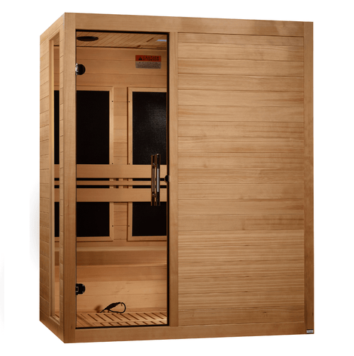 ***New 2026 Model*** Dynamic Toscana Elite 3-Person Ultra Low EMF FAR Infrared Sauna (Canadian Hemlock)