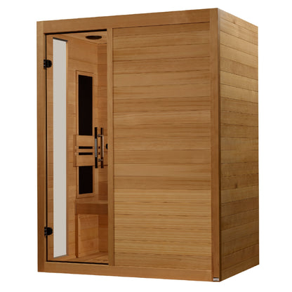 ***New 2026 Model*** Dynamic Toscana Elite 3-Person Ultra Low EMF FAR Infrared Sauna (Canadian Hemlock)