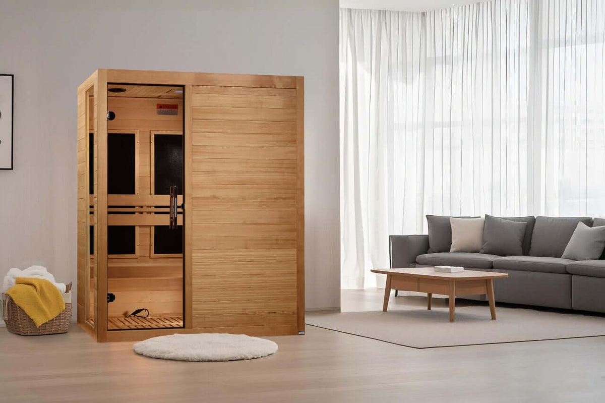 ***New 2026 Model*** Dynamic Toscana 3-Person Low EMF FAR Infrared Sauna (Canadian Hemlock)