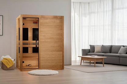 ***New 2026 Model*** Dynamic Toscana 3-Person Low EMF FAR Infrared Sauna (Canadian Hemlock)